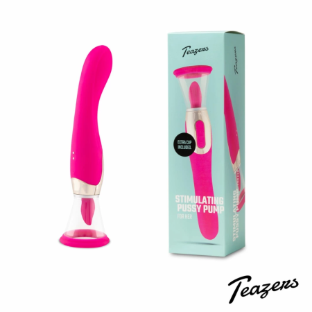 Teazers Pleasure Pump Pink - Multi-Function System with G-Spot Vibrator
