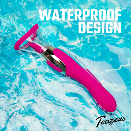 Teazers Pleasure Pump Pink - Multi-Function System with G-Spot Vibrator