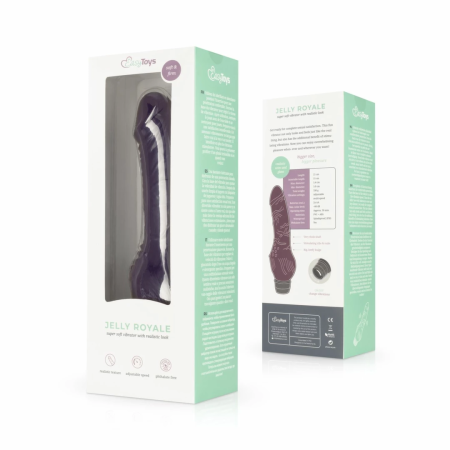 Jelly Royale Vibrator Purple Flexible Surface 21 cm by Dream Toys
