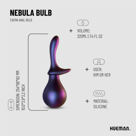 Hueman Nebula Bulb Anal Hygiene System - Compact Cleaning Tool