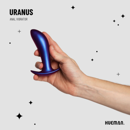 Hueman Uranus Prostate Massager Wireless 10-Mode Silicone Black