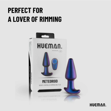Hueman Meteoroid Rotating Bead Silicone Plug with Remote Control