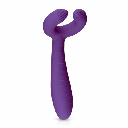 EasyToys Couples Vibrator Purple - Dual Motor Flexible Ring & Shaft