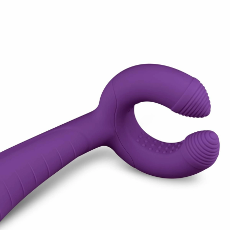 EasyToys Couples Vibrator Purple - Dual Motor Flexible Ring & Shaft