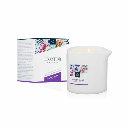 Exotiq Massage Candle Violet Rose 60g - Aromatic Candle Oil for Massage