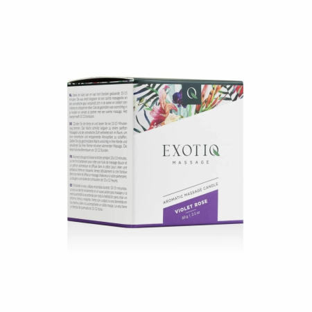 Exotiq Massage Candle Violet Rose 60g - Aromatic Candle Oil for Massage