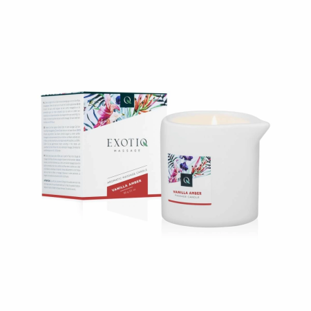 Exotiq Massage Candle Vanilla Amber 60g - Aromatic Massage Oil Candle