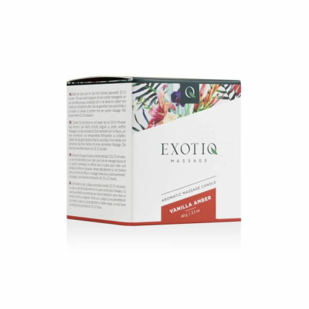Exotiq Massage Candle Vanilla Amber 60g - Aromatic Massage Oil Candle