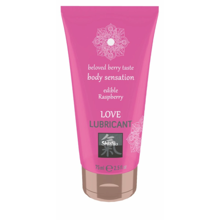 Love Lubricant Water-Based Gel Edible Raspberry 100ml