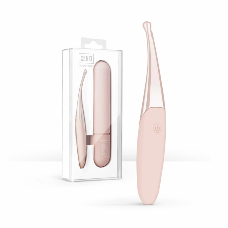 Sensual Intimates Senzi Precision Vibrator Pink - 12 Modes, Waterproof