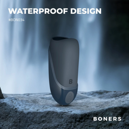 Boners Intimate Machine Vibrating Simulator 10 Modes Silicone Grey