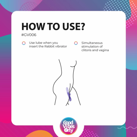 Fane Rabbit Intimate Device Rechargeable Silicone Pink 10 Modes LED