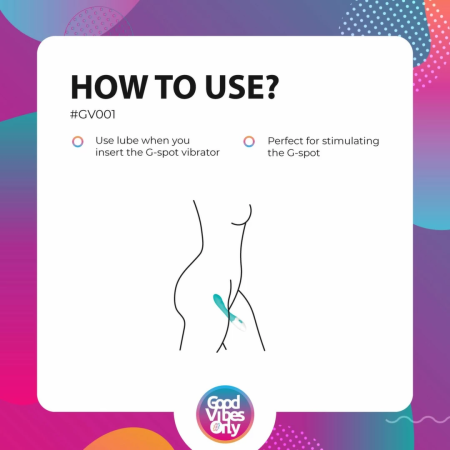 Tate Vibrator Model G-Spot Waterproof Rechargeable 10 Modes Purple