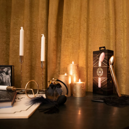 Rosy Gold Curved G-Spot Vibrator USB Rechargeable Waterproof Model