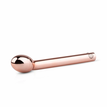 Rosy Gold Curved G-Spot Vibrator USB Rechargeable Waterproof Model