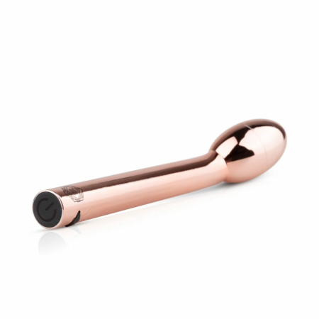 Rosy Gold Curved G-Spot Vibrator USB Rechargeable Waterproof Model
