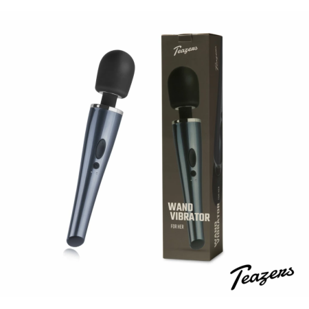 Black Lightning Wand by Dream Toys - Powerful Rechargeable Massager