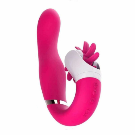EasyToys Dave Silicone Dual Motor Rechargeable Vibrating Device Pink