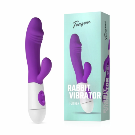 Teazers Rabbit Vibrator Purple - Multi-Mode Stimulation System