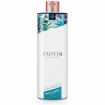 Exotiq Body To Body Oil 500ml - Silky Massage Formula with Dispenser