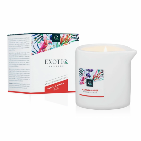 Exotiq Massage Candle Vanilla Amber 200g - Relaxing Scented Oil System