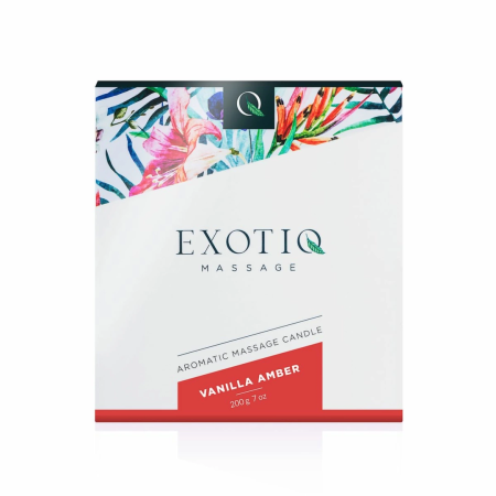 Exotiq Massage Candle Vanilla Amber 200g - Relaxing Scented Oil System