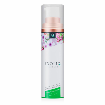 Exotiq Massage Oil Basil Citrus 100ml - Nourishing Plant-Based Formula