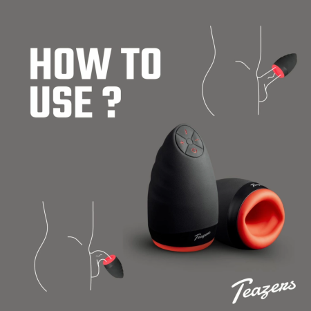 Teazers Intimate Machine Vibrating & Warming, 9 Modes, Premium Silicone