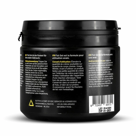 BUTTR Professional Gel 500ml - Thick Water-Based Intimate Lubricant