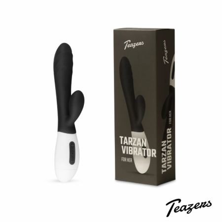 Teazers Rabbit Series Rechargeable Silicone Intimate Device Black
