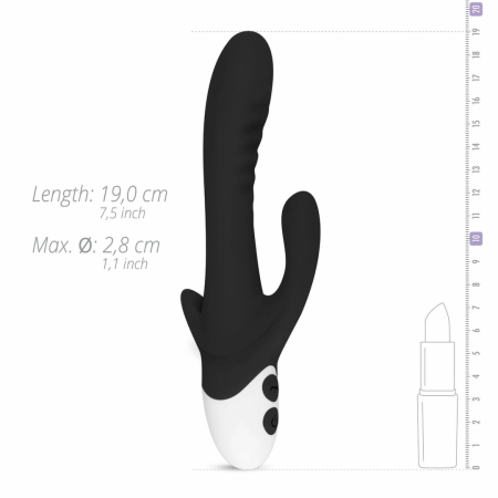 EasyToys Stellar Vibe Rabbit Black - Compact Dual Stimulation Device