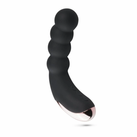 EasyToys Black Curved Ribbed Silicone Intimate Massager 10 Modes