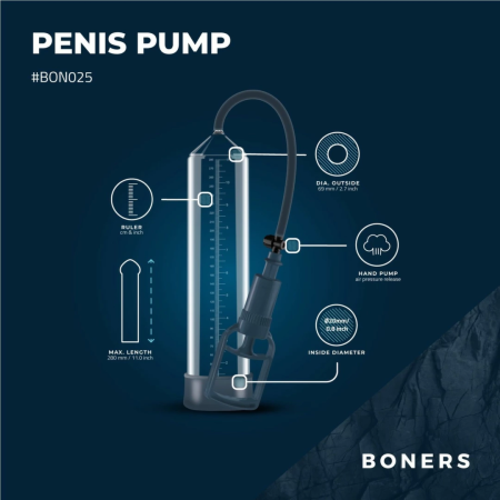 Boners Penispump No. 2 - Advanced Vacuum System, Large Size