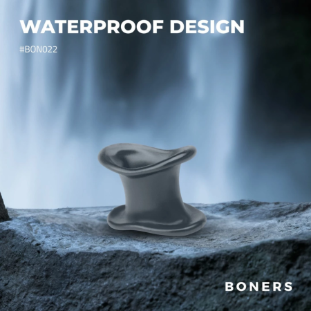 Boners Liquid Silicone Wide Anatomical Ball Expander, Black