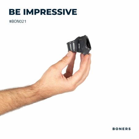 Boners Liquid Silicone Dual-Ring Anatomical Support System, Black