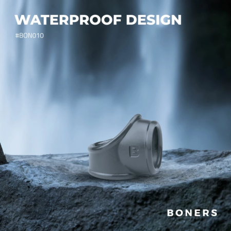 Boners Grey Support Ring - Flexible Anatomical Enhancer, Size M