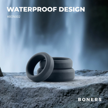 Boners 3 Ring Kit Flat Silicone Adjustable Anatomic Set (3 Sizes)