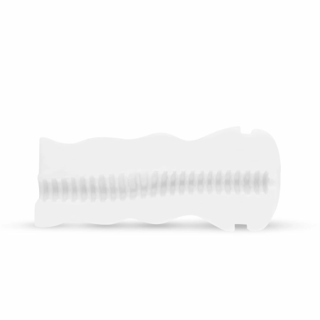 FPPR White Intimate Stimulation Device with Textured Interior - Compact Design