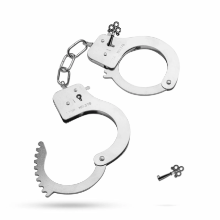 Ouch! Adjustable Metal Cuffs Silver - Secure Restraint System