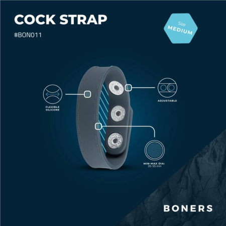 Boners Adjustable Silicone Strap S/M - Flexible Intimate Band