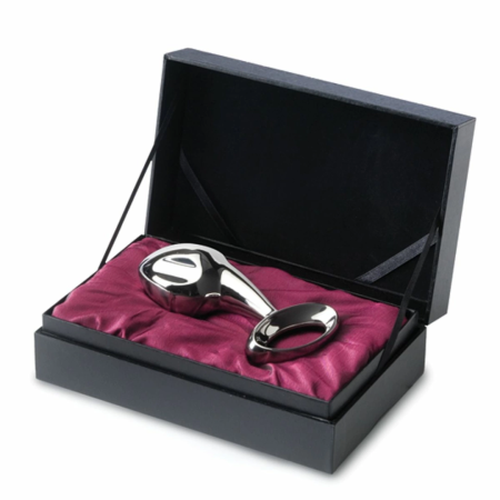 Njoy Pure Plug 2.0 Stainless Steel Model - Large Size, Ribbed Surface