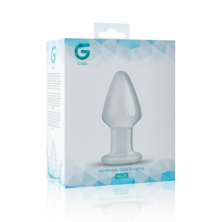 Glas Model No. 25 Medium Glass Anal Accessory 4.6 cm Clear