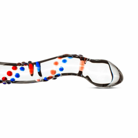 Glas No. 3 Glass Intimate Device with Textured Coloured Accents 19 cm