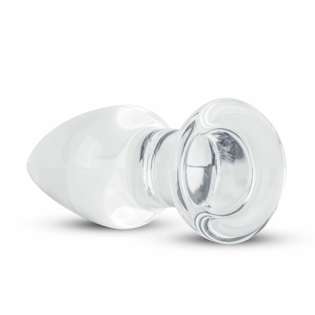 Glas Medium Crystal Clear Glass Intimate Plug - 3.9 cm, Smooth Surface