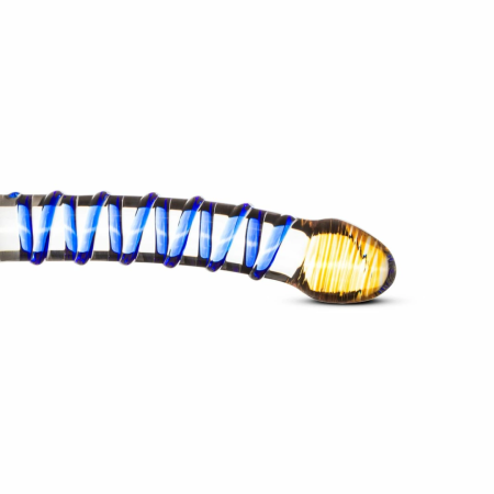 EasyToys Glass Intimate Device No. 1 Transparent-Blue Curved Design