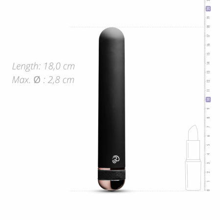 Supreme Vibe Classic Black Intimate Device With 10 Vibration Modes