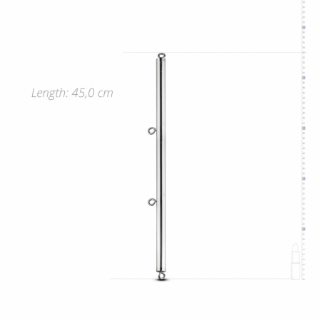 Sinner Gear Aluminum Adjustable Spreader Bar 45cm - Durable Bondage System