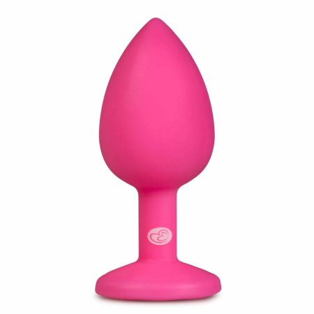 EasyToys Diamond Plug Small Pink - Silicone Intimate Accessory with Jewel Base