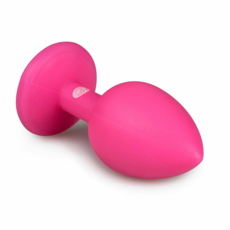EasyToys Diamond Plug Small Pink - Silicone Intimate Accessory with Jewel Base