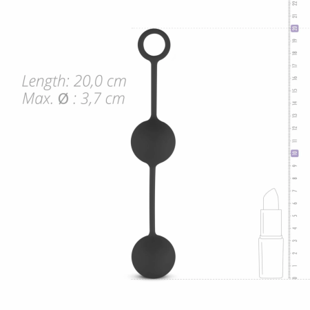 Sinner Gear Black Weighted Kegel Balls - Dual Counterweight System